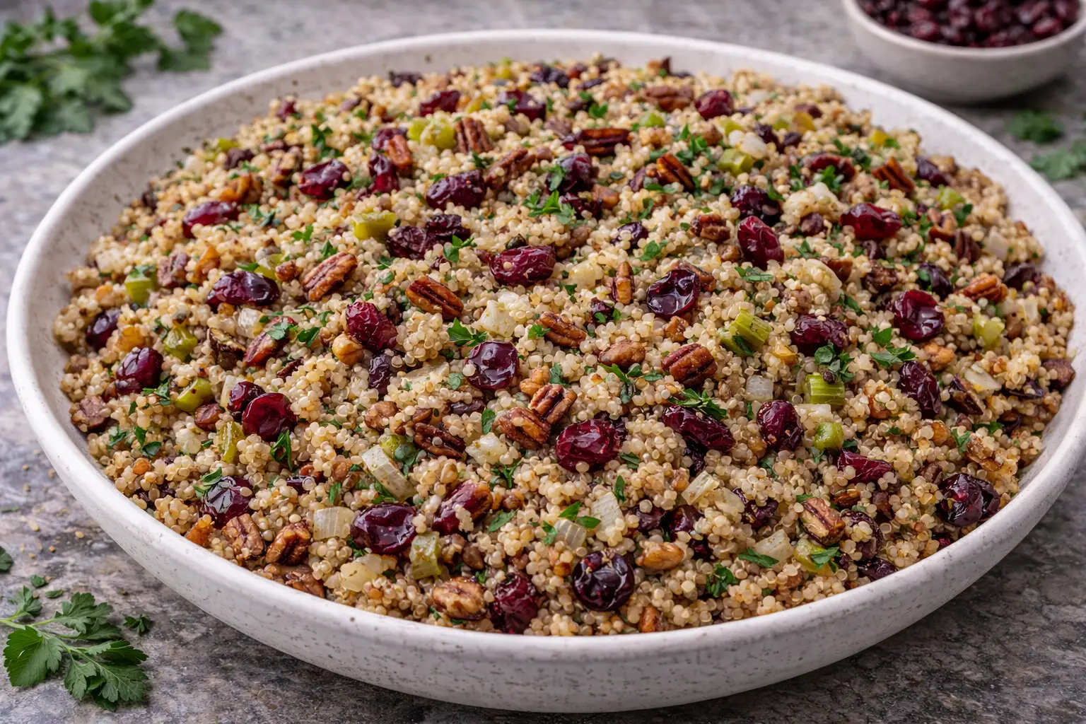 Quinoa Cranberry “Stuffing”